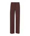 Etro Floral Pattern Trousers Featuring Pockets In Brown