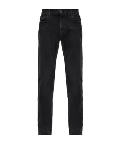 Etro Belt Loop Jeans In Black