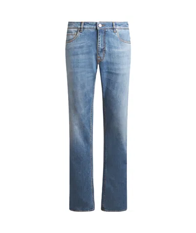 Etro Belt-loop Jeans In Blue