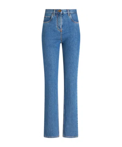 Etro Belt-loop Jeans In Blue