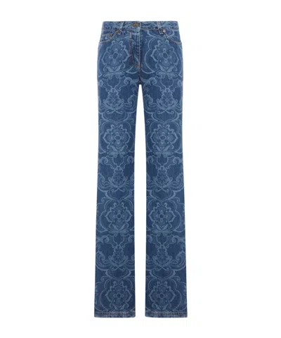Etro Belt Loop Jeans In Blue