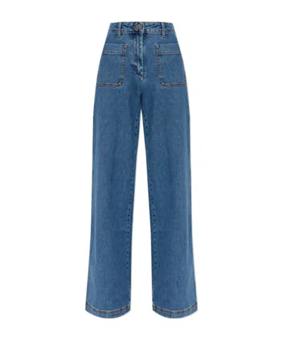 Etro Belt Loop Jeans In Blue