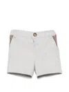 Etro Belt-loop Shorts In Gray