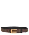 Etro Adjustable Textured Fabric Belt With Gold-tone Buckle In Multicolor