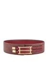 Etro Women Jacquard Paisley Fabric Belt In Multicolor