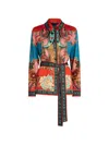 Etro Belt Patterned Jacket In Multi