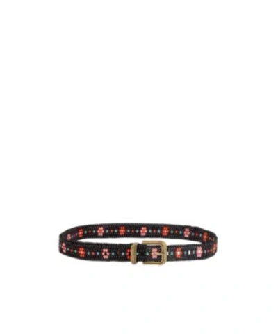 Etro Belt With Beads And Floral Motif In Multi