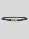 Etro Belt With Pegaso In Navy Blue