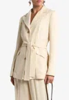 Etro Belted Field Jacket In Neutral