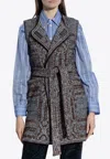 Etro Patterned-jacquard Gilet In Multi