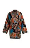 Etro Belted Knit Cardigan In Multi