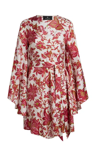 Etro Belted Neutra Blouson Mini Dress