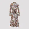 Etro Belted Paisley-print Cotton-voile Midi Shirt Dress In Multi
