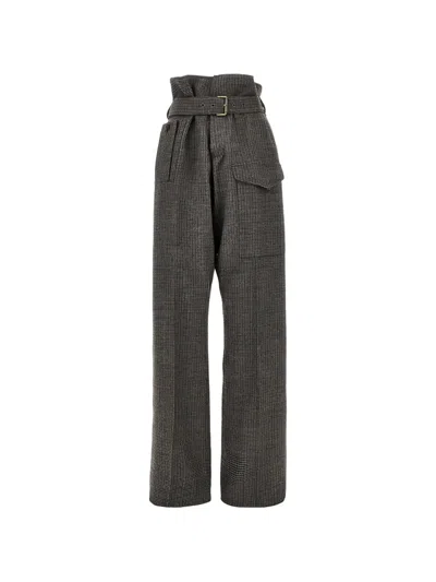 Etro Belted Trousers In Brown
