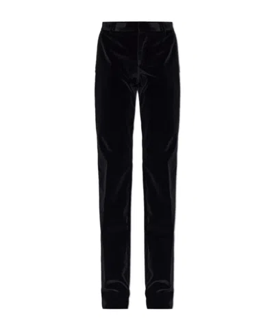 Etro Belt-loop Dress Trousers In Black
