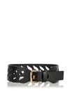 Etro Perforated Buckle Belt In Black