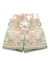 Etro Paisley-print Shorts In Cream