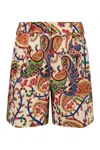 Etro Bermuda In Printed Cotton In Multi