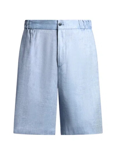 Etro Bermuda Jogging Shorts In Blue
