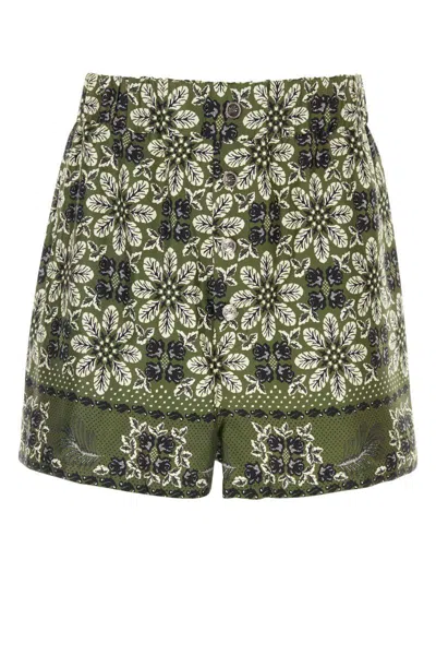 Etro Shorts In Verde