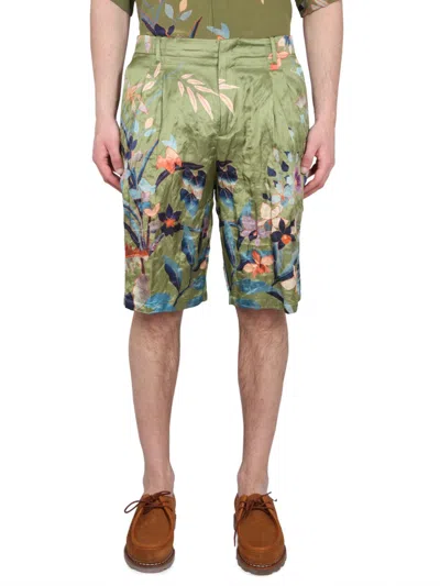 ETRO ETRO BERMUDA SHORTS WITH FLORAL PRINT