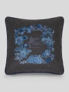 Etro Pegaso-motif Embroidered Cushion In Grau