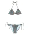 Etro Print Bikini In Blue
