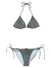Etro Bikini Paisley Beachwear In Multicolor
