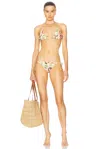 Etro Paisley Bikini In Print On White Base
