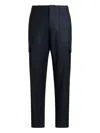 Etro Black Straight Cargos Pants In Black