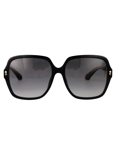 Etro Black Acetate Sunglasses In Metallic