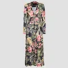 Etro , Printed Twill Shirt Dress, Woman, Navy Blue, Size 50 In Stampa F.do Blu