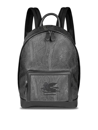 Etro Black Backpack