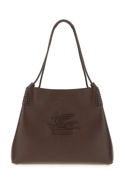 Etro Black Bag With Embroidered Logo