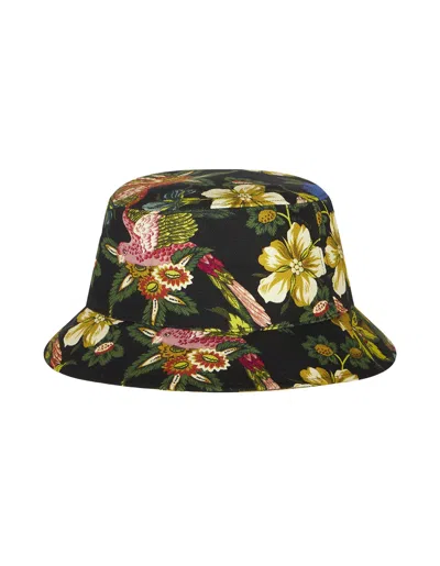 Etro Black Bucket Hat With Print