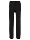 Etro Check Wool Trousers Pants Black In Black