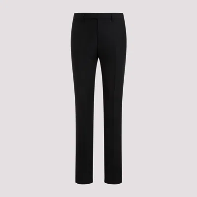 ETRO BLACK EVENING WOOL TROUSERS