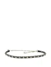 Etro Black Leather Belt In Pattern