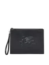 ETRO BLACK LEATHER CLUTCH