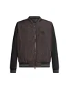 Etro , Paisley Bomber Jacket With Logo, Man, Black, Size M In Black