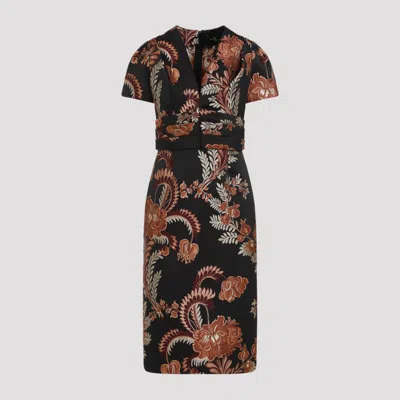 ETRO BLACK POLYESTER LONG DRESS
