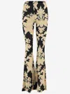Etro Black Printed Pants In Multi