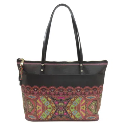 Pre-owned Etro Black Pvc Tote Bag ()