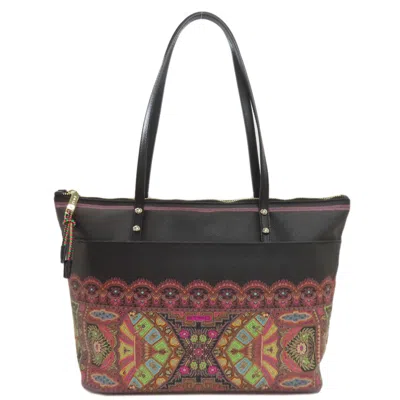 Pre-owned Etro Black Pvc Tote Bag ()