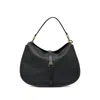 Etro Buckle-fastening Extra-large Leather Shoulder Bag In Black