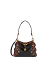 ETRO BLACK SMALL VELA BAG WITH EMBROIDERY