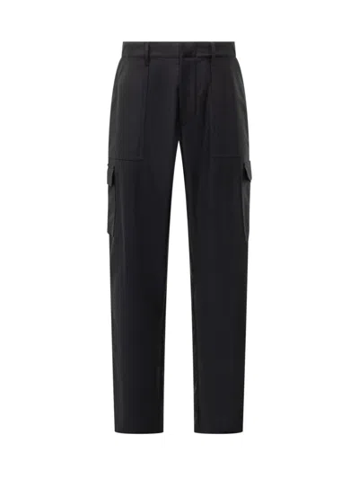 ETRO MEN BLACK STRAIGHT CARGOS PANTS