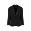 Etro Black Stretch Wool Blazer In Black