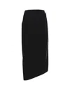Etro Convertible Wrap-effect Velvet Midi Skirt In Black