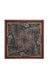 Etro Paisley-print Wool-silk Blend Scarf In Black